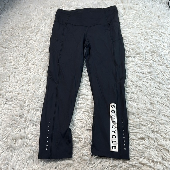 Lululemon Fast & Free Crop (19") Black - Picture 1 of 6